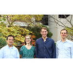 photo of Nao Uchida, Sara Matias, Adam Lowet, and Jan Drugowitsch