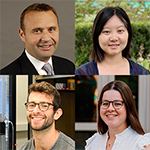 photo collage of lofti merabet, you (lily) cheng, Pablo Reimers, and M.E. Gabrielle