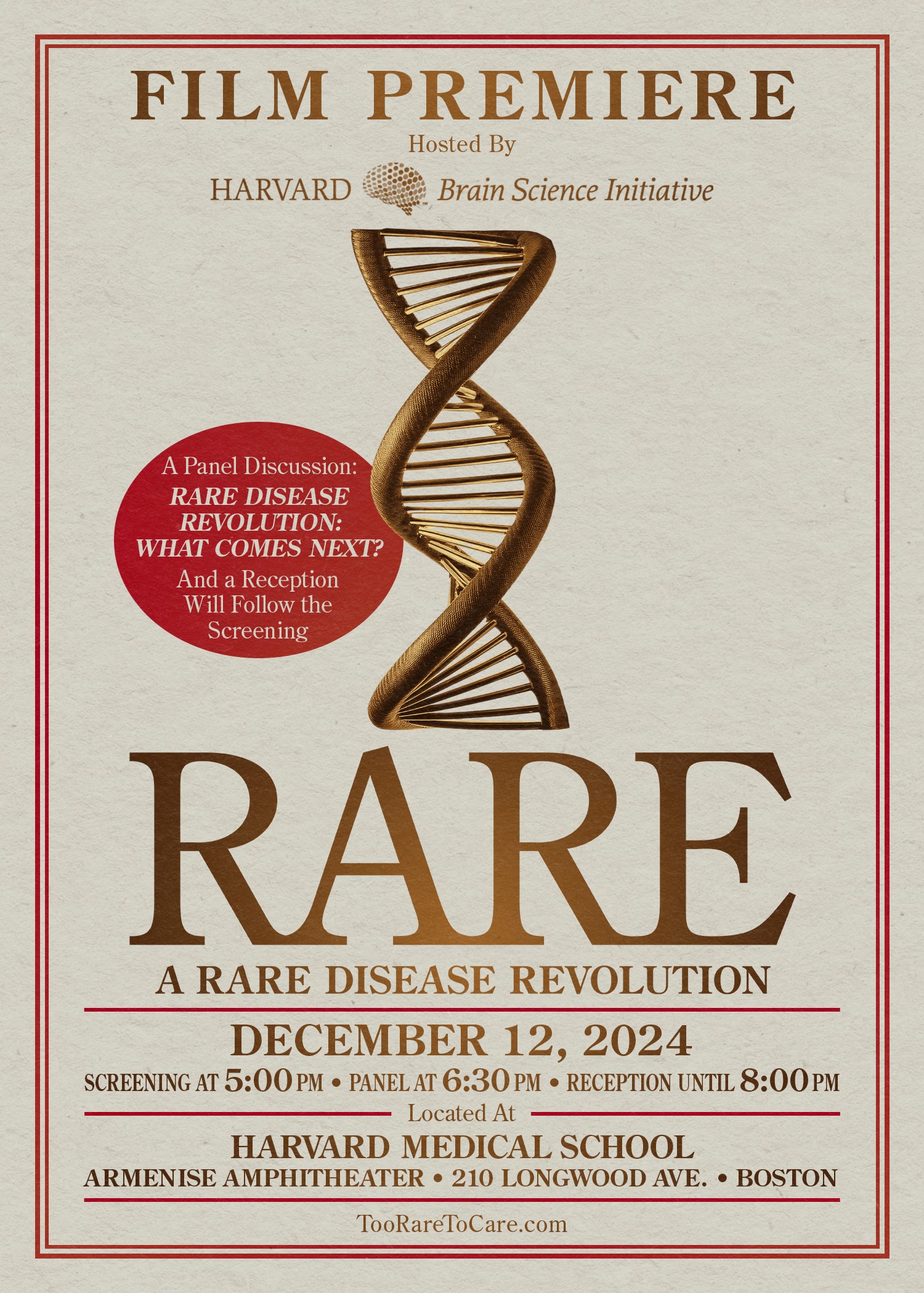 poster for rare: a rare disease revolution