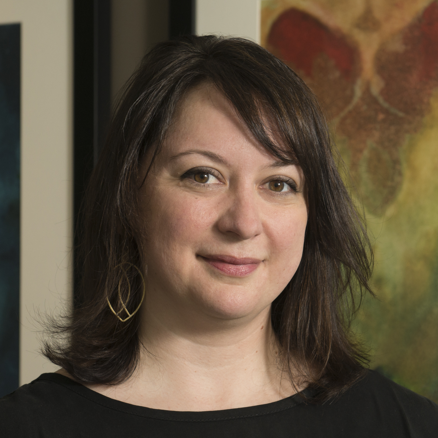 Portrait of Leah Somerville outside her office