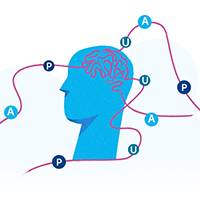 esearchers from the Steen lab have discovered that chemical changes made to the tau protein evolve over the course of Alzheimer's disease progression. This discovery suggests that multiple Alzheimer's drugs may be needed to target different disease stages. (Image: AdobeStock/Illustration: Sebastian Stankiewicz, Boston Children's)