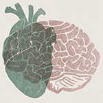 illustration of a heart overlaid on a brain