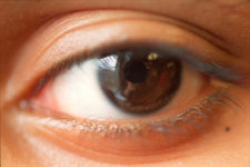 close up of human eye