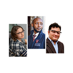 photo of Naomi Saphra, Lawrence Weru, Maitreya Shah.