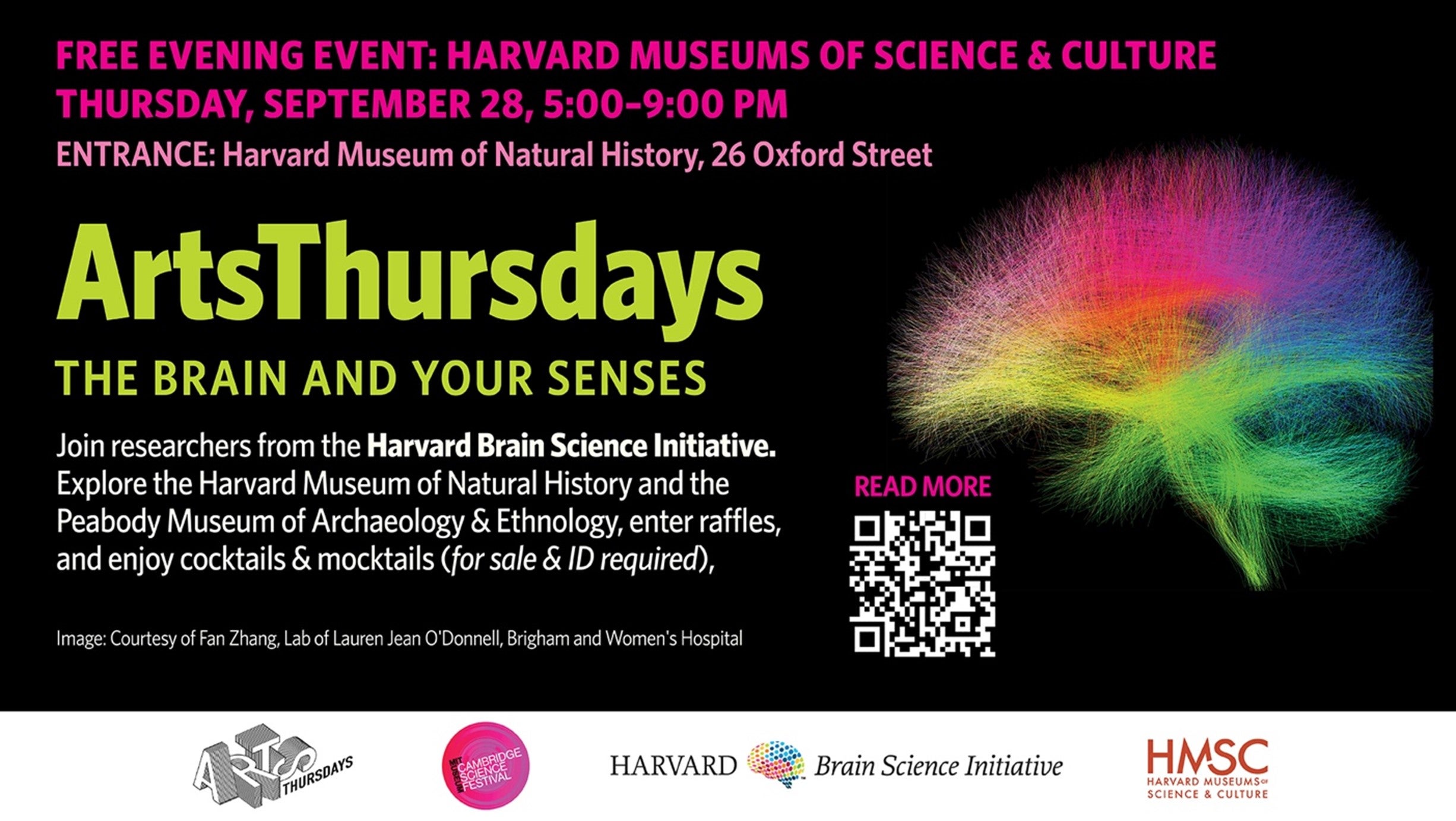 event poster header for ArtsThursdays event