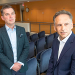 Matthew Nock (left) and Jordan Smoller are co-directors of the Center for Suicide Research and Prevention.