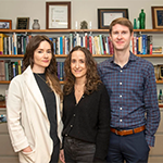 Researchers Mina Cikara (from left), Katie A. McLaughlin, and Mark L. Hatzenbuehler. Jon Chase/Harvard Staff Photographer